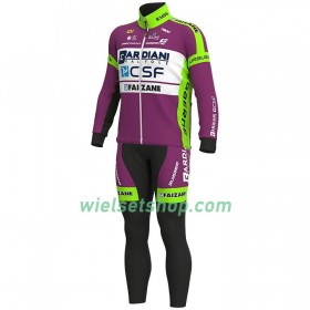 Fietskleding (Fietsshirt Lange Mouw + Lange Koersbroek) 2020 Bardiani-CSF N001